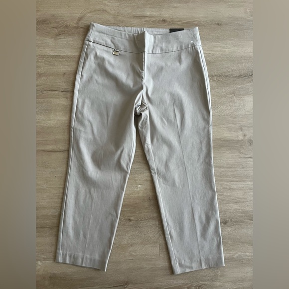 Alfani Capri Pants Tan Tummy Control SZ 10 - Picture 1 of 8